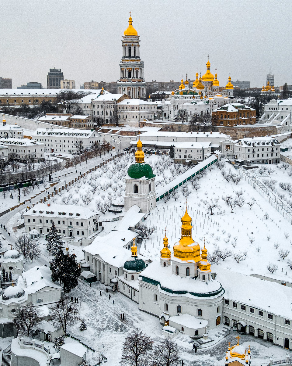 Kyiv Pechersk Lavra in Winter - Anton Cherkio
