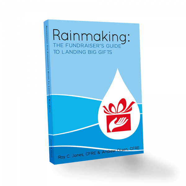 Mockup of Rainmaking book's cover