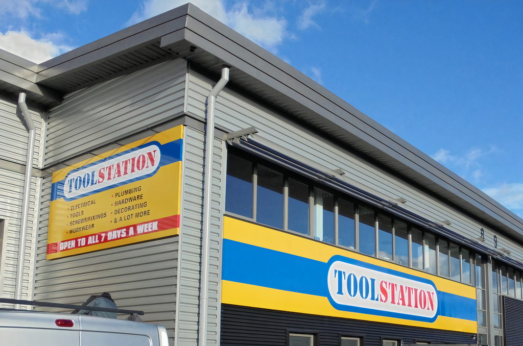 The exterior of a Toolstation store