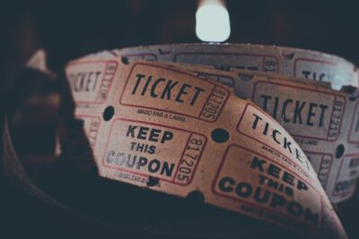 a reel of old tickets