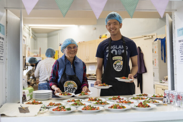 FoodCycle volunteers serve up meals