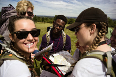 Teens on a DofE expedition