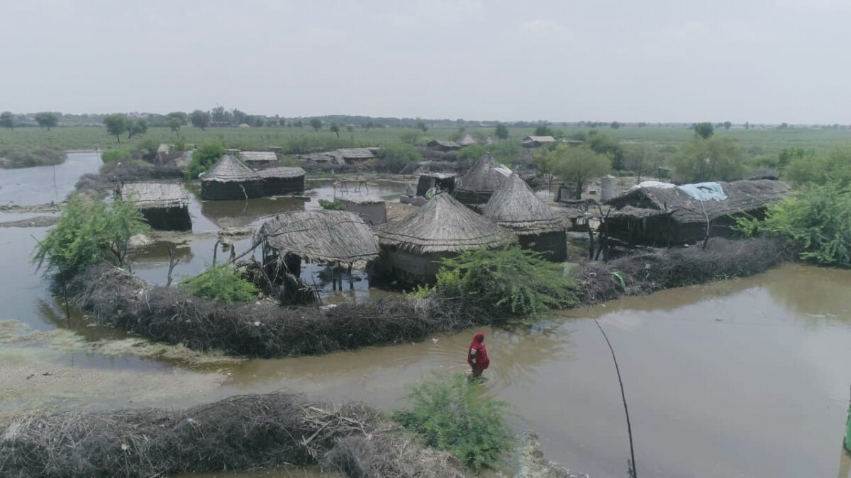 Aerial photos of flooding in Umerkot, Sindh Province, Pakistan. Credit Save the Children