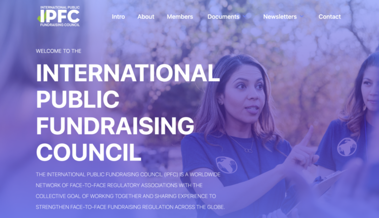 International Public Fundraising Council screengrab