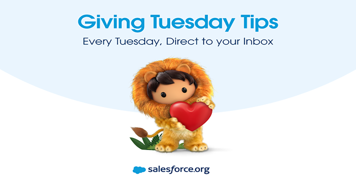 Salesforce Giving Tuesday email series logo