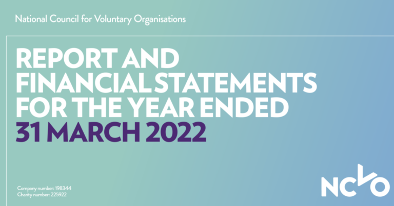 NCVO annual report 2021/22 cover
