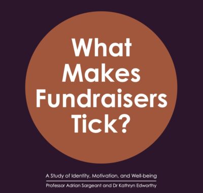 What Makes Fundraisers Tick? Detail from report's front cover.