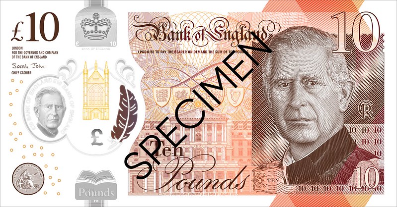 New King Charles III £10 banknote