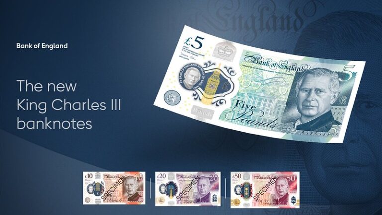 New King Charles III banknotes
