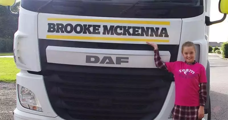A truck named after Brooke McKenna