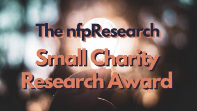 nfpResearch Small Charity Research Award promotion