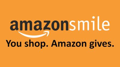 Amazon Smile logo. You shop. Amazon gives.