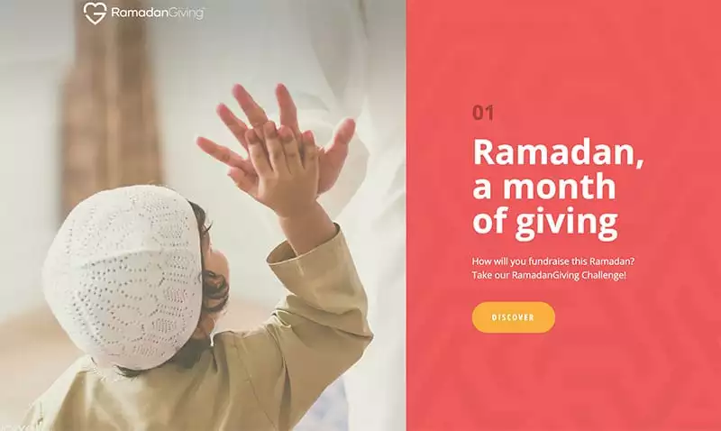 Ramadan giving campaign logo on MuslimGiving
