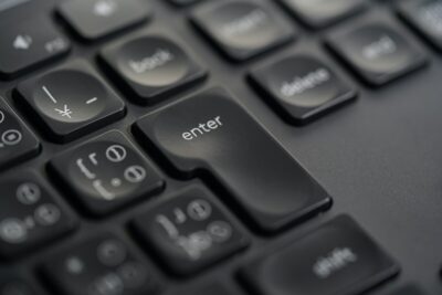 Enter key on a black keyboard. Photo: Pexels.com