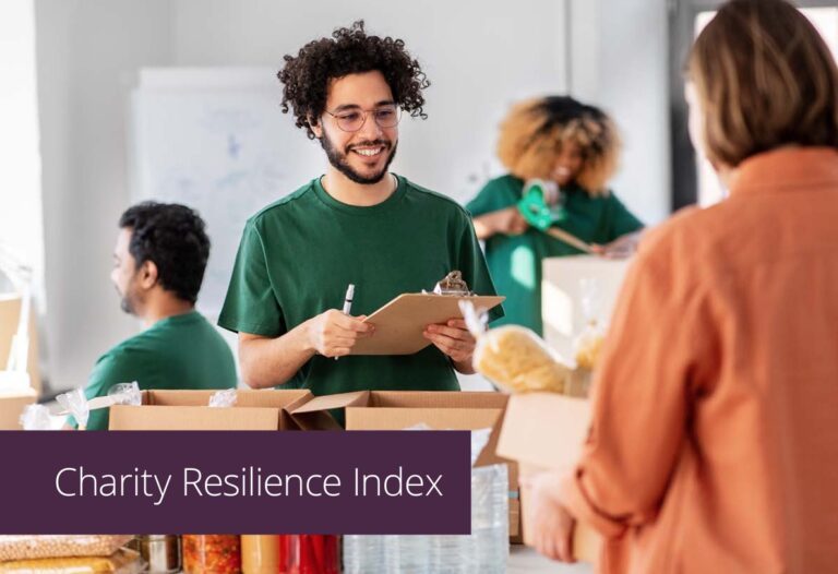 Charity Resilience Index - report cover. Image: CAF