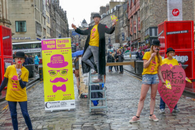 Performers at the Edinburgh Festival Fringe 2018. Photo: DDH Photos on Flickr.com