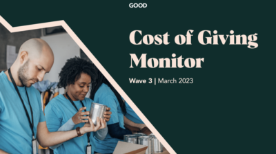GOOD Cost of Giving Monitor cover