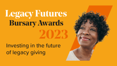 A banner advertising the Legacy Futures Bursary Awards 2023