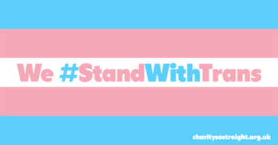 We Stand With Trans banner