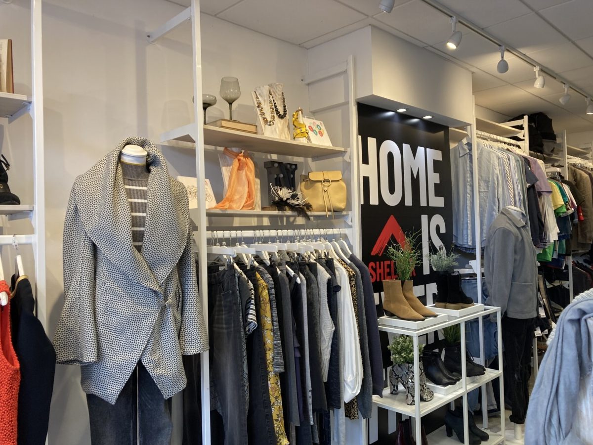 The interior of a Shelter charity shop. Copyright Melanie May