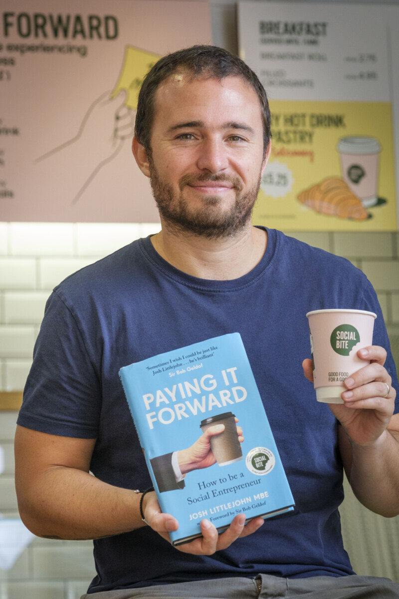 Josh Littlejohn MBE with his new book