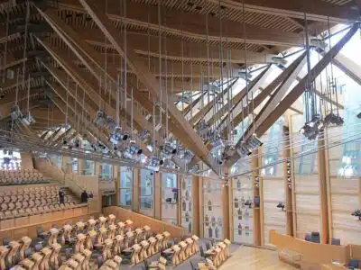 Scottish Parliament building, by itsneal on Pixabay