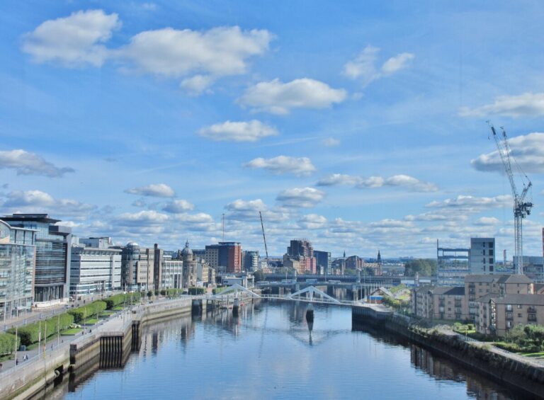 Glasgow and the river Clyde. Photo: Adam Marikar on Unsplash.com