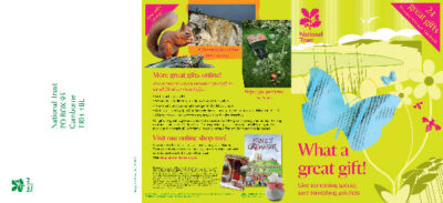 National Trust virtual gifts mailer