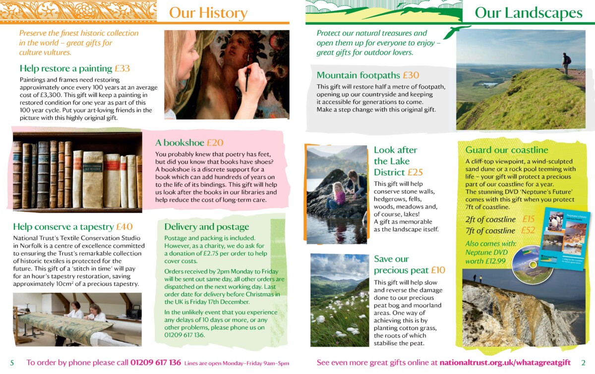 National Trust virtual gifts catalogue 2010