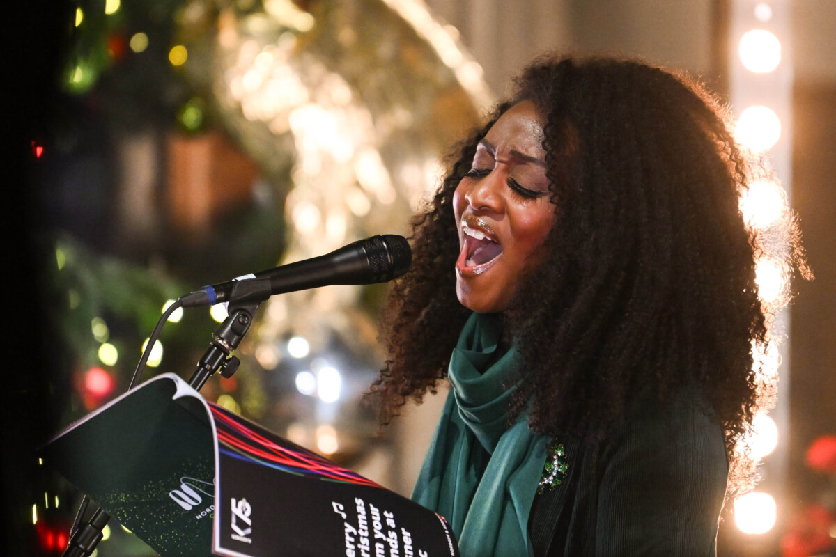 Beverley Knight performing during Nordoff and Robbins 2023 annual fundraising Christmas Carol Service. Credit: Matt Crossick/PA Wire