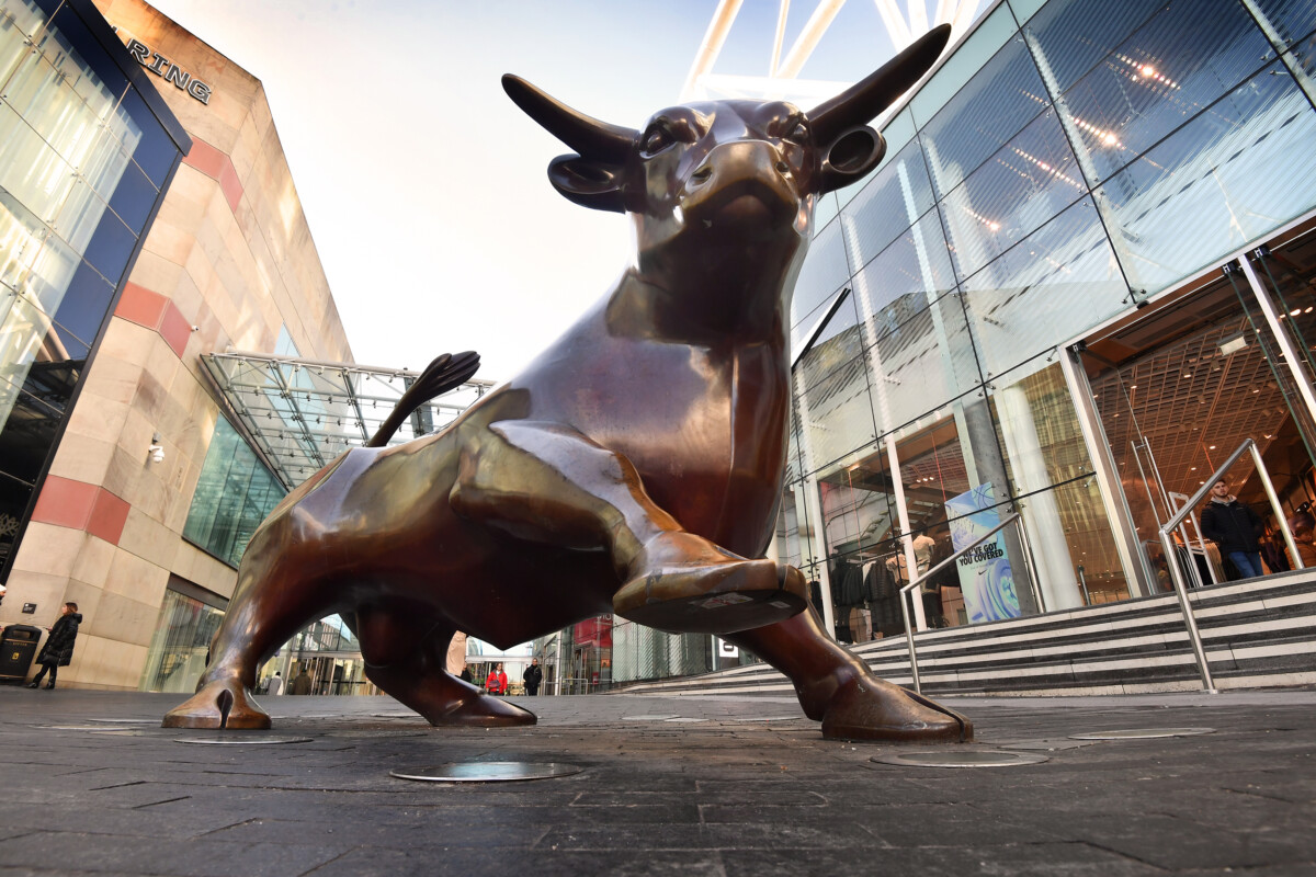 The bull statue in Birmingham. Birmingham Live news picture, © Darren Quinton Photography
