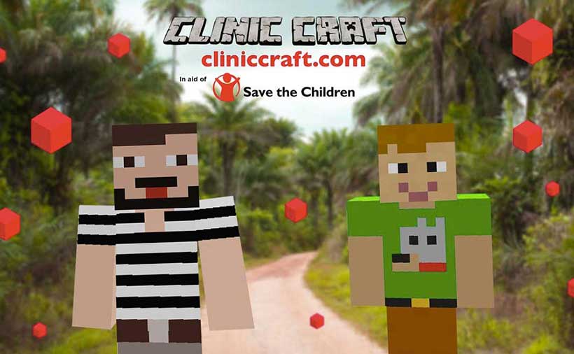 Clinic Craft for Minecraft from clinicraft.com - two characters smile.