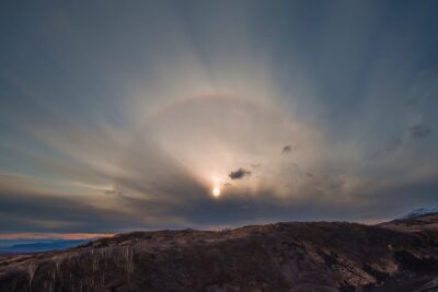 A halo around the sun. By troubletrace_ux on pexels