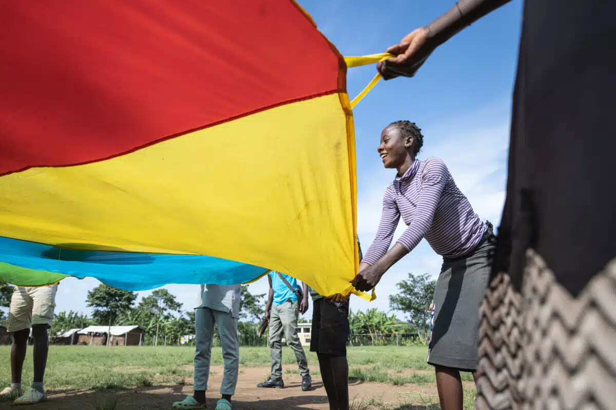 Mave, 15, at Save the Children's Child Friendly Space in Kyangwali Refugee Settlement in Uganda