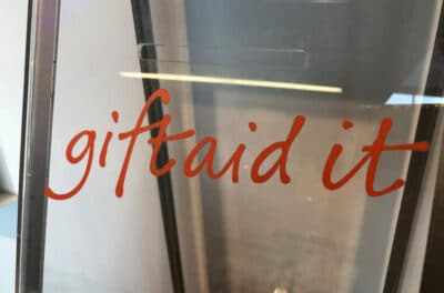 Gift Aid. Photo: Howard Lake