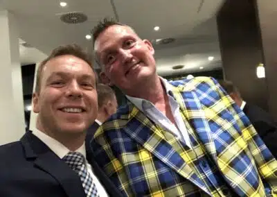 Sir Chris Hoy and Doddie Weir