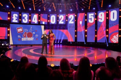Red Nose Day total raised on the night, 21 March 2025. £34,022,590