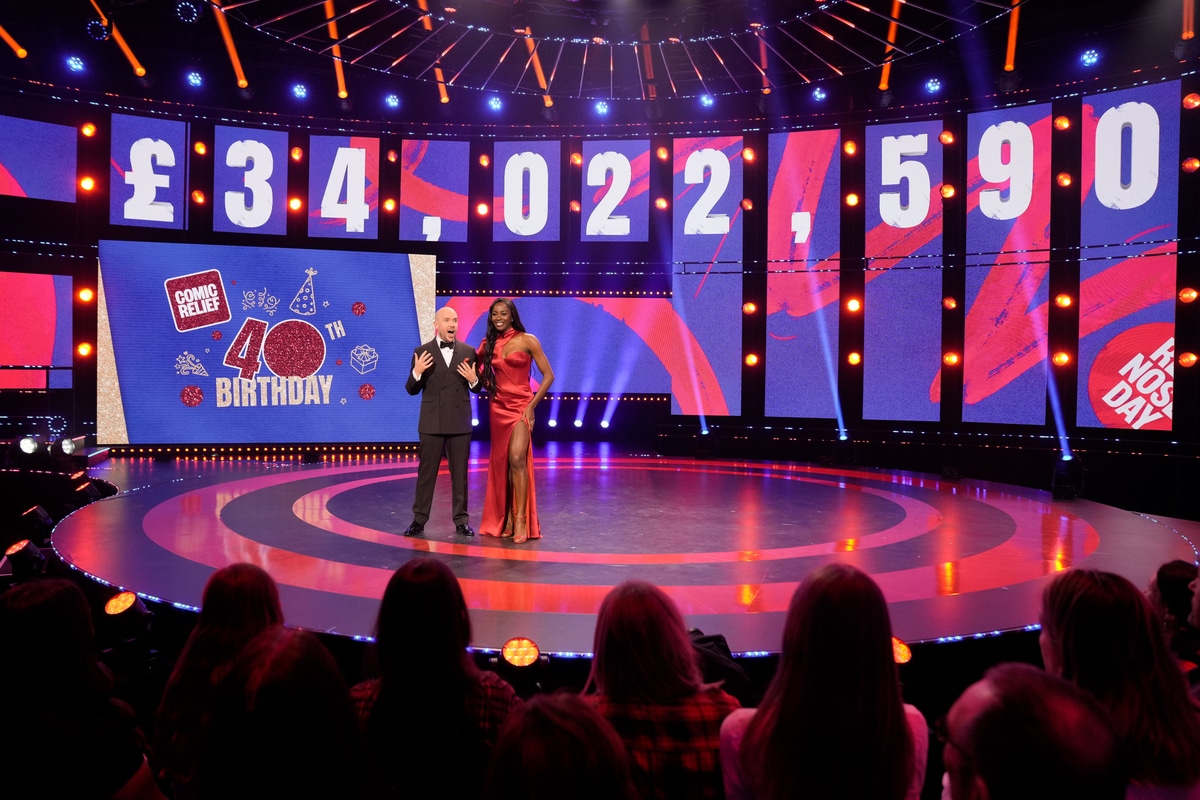 Red Nose Day total raised on the night, 21 March 2025. £34,022,590