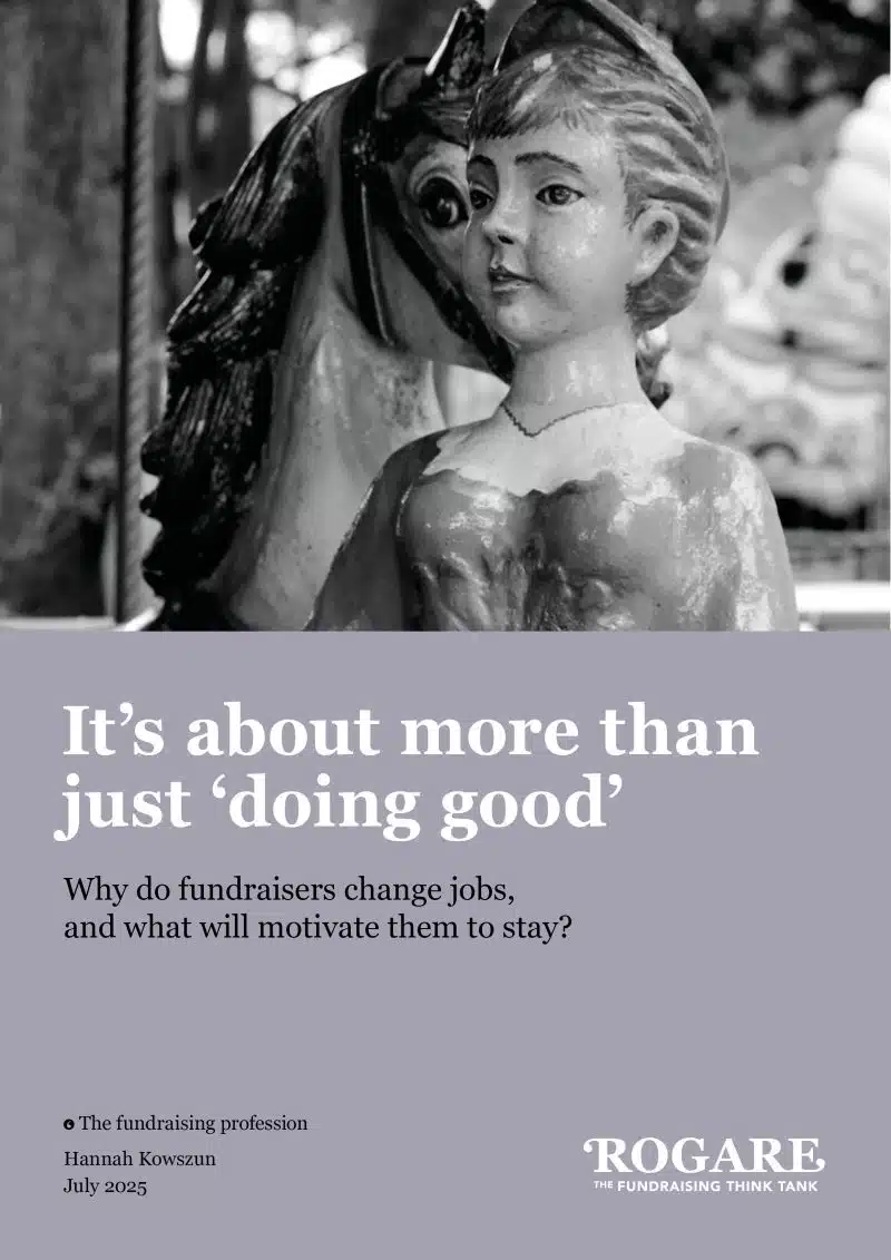 It's about more than just 'doing good' - cover of Rogare report by Hannah Kowszun MSc
