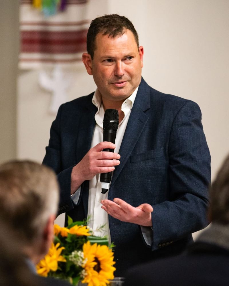 Alan Bolchover speaking at an event