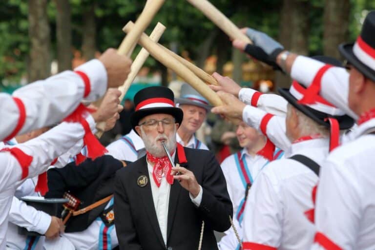 Morris dancers.