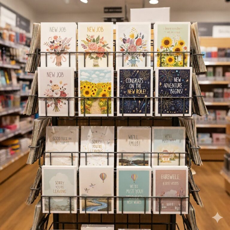 Greetings cards to mark new jobs. Created using Google Gemini AI by Howard Lake.