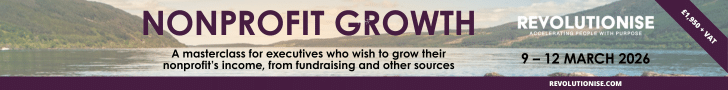 Nonprofit Growth masterclass from Revolutionise.com. March 2026. Book now