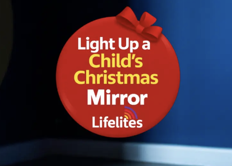 Light up a Child's Christmas Mirror Lifelites - campaign logo