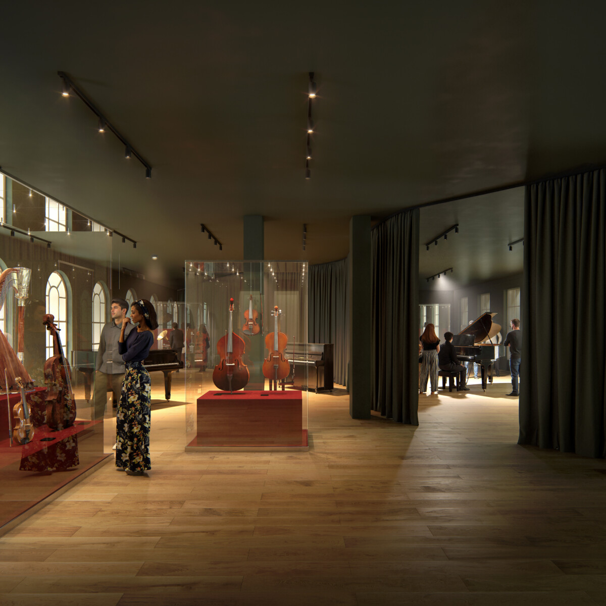 Royal Academy of Music Museum early designs. Copyright Wright and Wright Architects