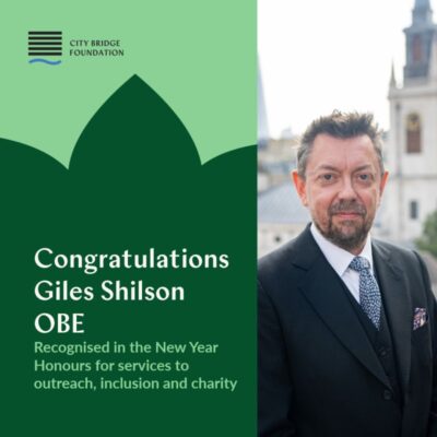 Congratulations Giles Shilson OBE from City Bridge Foundation