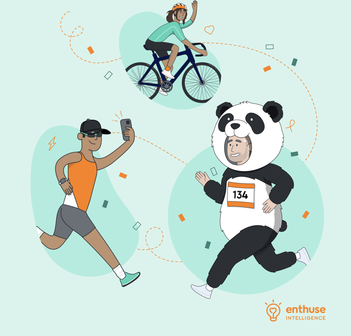 Illustration from front cover of Enthuse's Mass Participation report 2025-26