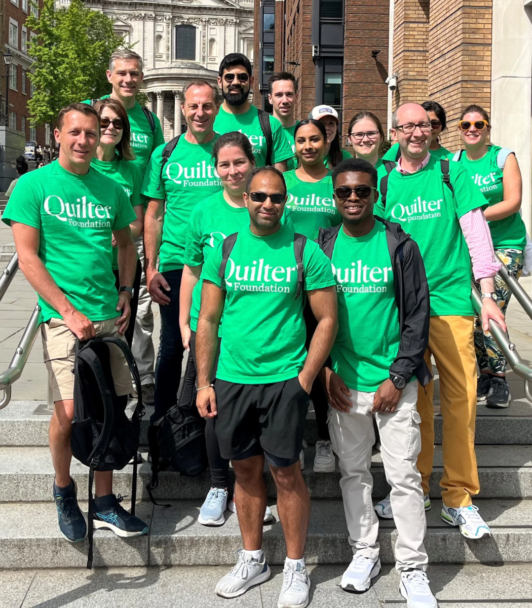 Quilter colleagues taking part in a charity walk round London to raise funds for the Quilter Foundation. Image: Quilter Foundation
