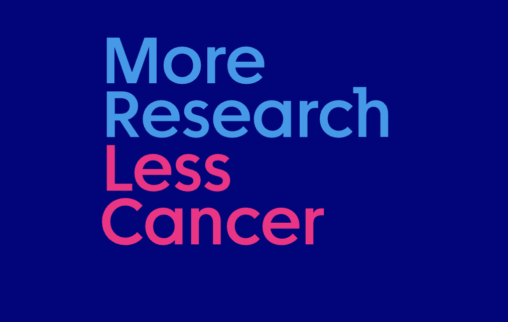 CRUK's More Research Less Cancer logo
