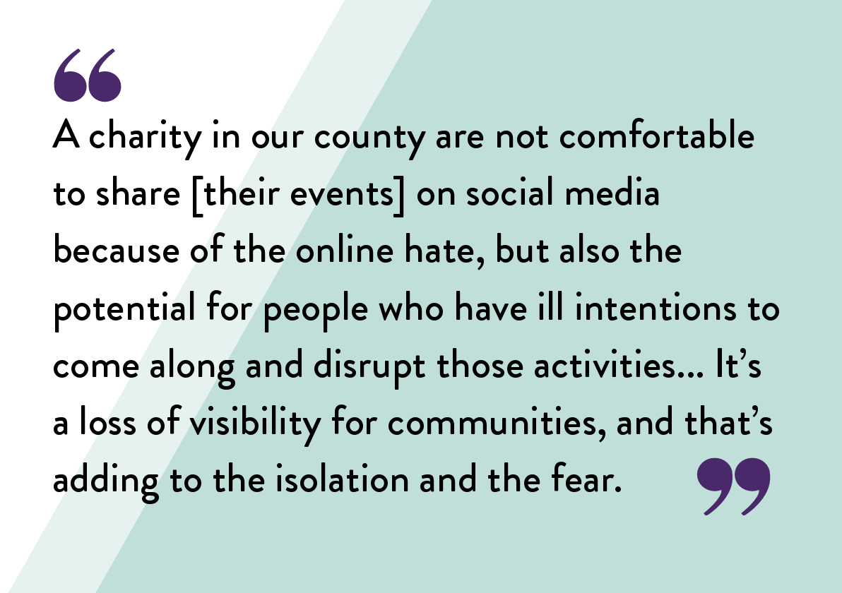 Feedback from NCVO member